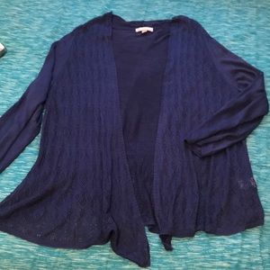 Navy lightweight cardigan from dress barn